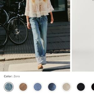 We The Free Final Countdown Cuffed Low-Rise Jeans in shade Zero